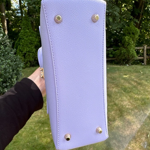 FURLA 1927 Top Handle Mini Lilac Purple Shoulder Bag preowned - Picture 4 of 14